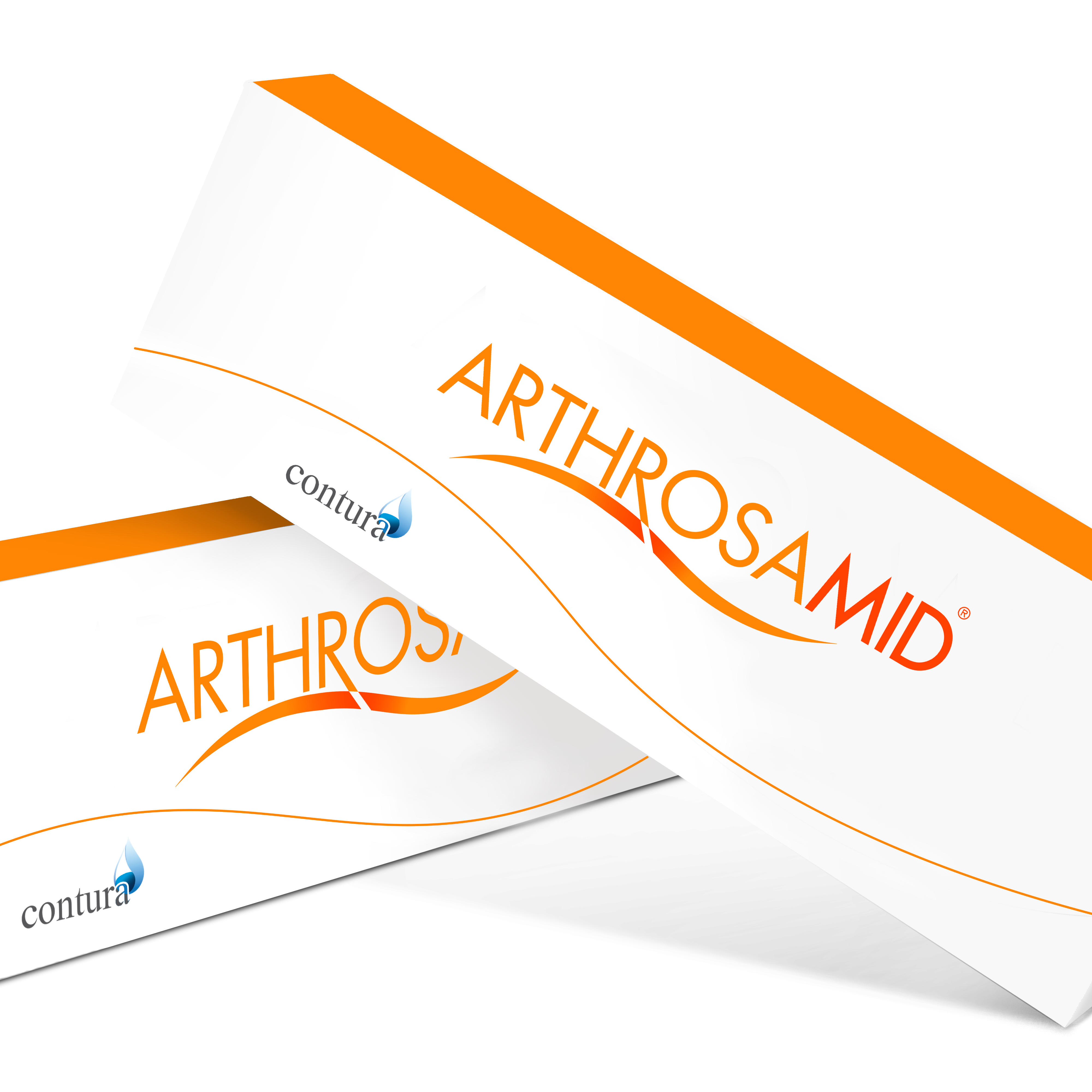 two arthrosamid boxes on top of each other